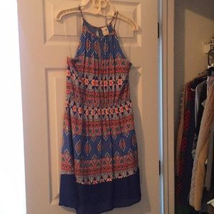 Brand new blue/orange dress from Red Dress
